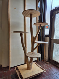 RESERVIERT - Outdoor Naturkratzbaum KA058 Kratzbaum Natur Holz Design 168 cm hoch Katzenbaum