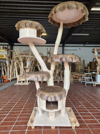 RESERVIERT - Naturkratzbaum KA084 Kratzbaum Natur Holz Design 182 cm hoch Katzenbaum