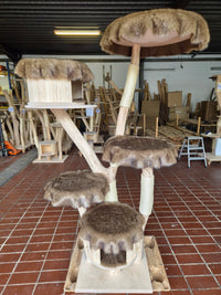 RESERVIERT - Naturkratzbaum KA084 Kratzbaum Natur Holz Design 182 cm hoch Katzenbaum