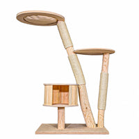 Naturkratzbaum C0010 Kratzbaum Natur Holz Design 134 cm hoch Katzenbaum