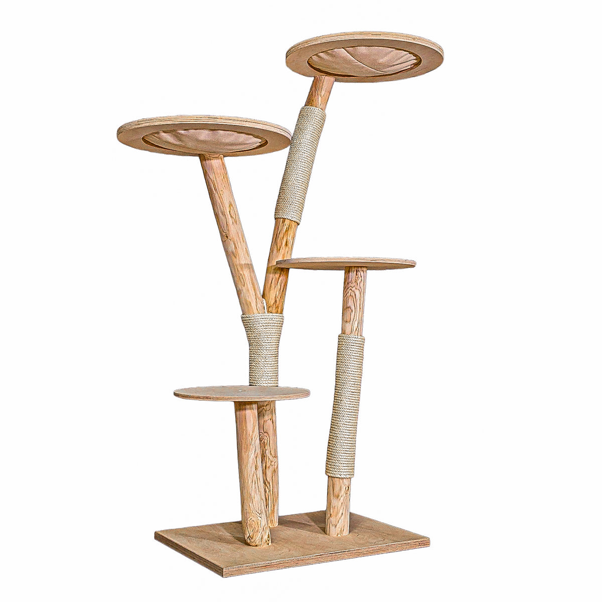 Naturkratzbaum C0002 Kratzbaum Natur Holz Design 175 cm hoch Katzenbaum