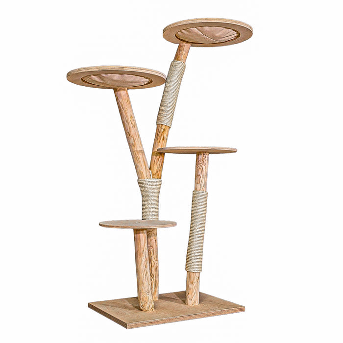 Naturkratzbaum C0002 Kratzbaum Natur Holz Design 175 cm hoch Katzenbaum