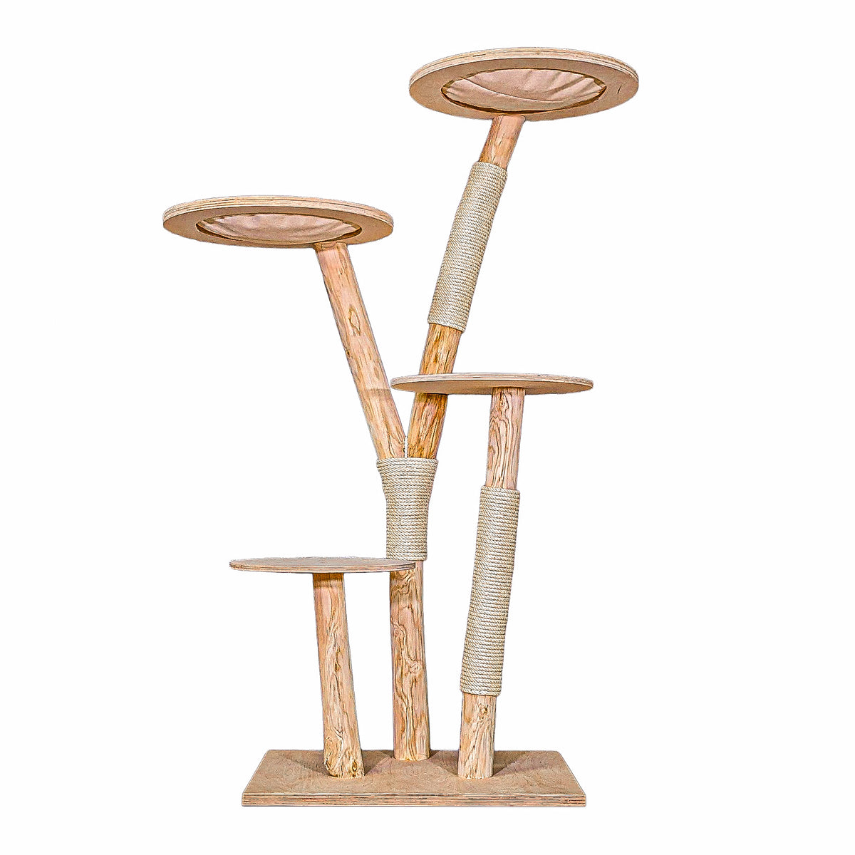 Naturkratzbaum C0002 Kratzbaum Natur Holz Design 175 cm hoch Katzenbaum