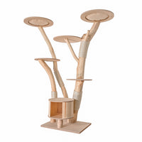 Naturkratzbaum 4627 Kratzbaum Natur Holz Design 200 cm hoch Katzenbaum
