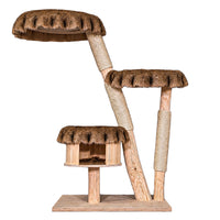 Naturkratzbaum C0010 Kratzbaum Natur Holz Design 134 cm hoch Katzenbaum