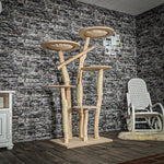 Naturkratzbaum 3882 Kratzbaum Natur Holz Design 172 cm hoch Katzenbaum