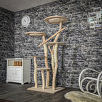Naturkratzbaum 3882 Kratzbaum Natur Holz Design 172 cm hoch Katzenbaum