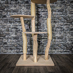 Naturkratzbaum 3884 Kratzbaum Natur Holz Design 145 cm hoch Katzenbaum