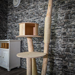 Naturkratzbaum C0042 Kratzbaum Natur Holz Design 157 cm hoch Katzenbaum