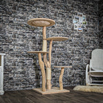 Naturkratzbaum 4021 Kratzbaum Natur Holz Design 145 cm hoch Katzenbaum