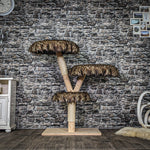RESERVIERT - Naturkratzbaum 4022 Kratzbaum Natur Holz Design 120 cm hoch Katzenbaum