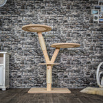 RESERVIERT - Naturkratzbaum 4022 Kratzbaum Natur Holz Design 120 cm hoch Katzenbaum
