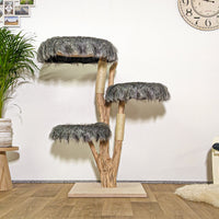 Naturkratzbaum 4193 Kratzbaum Natur Holz Design 125 cm hoch Katzenbaum