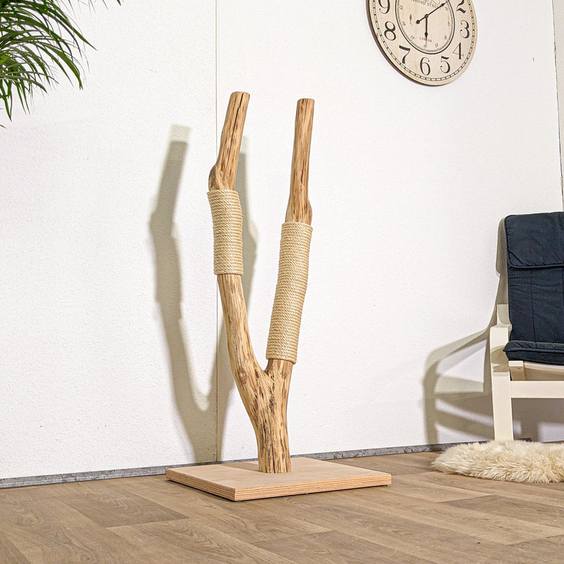 Kratzstamm 4350 Natur Holz Design Kratzbaum 120 cm hoch Naturkratzbaum