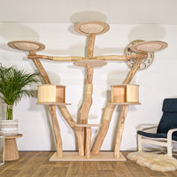 Naturkratzbaum 4497 Kratzbaum Natur Holz Design 210 cm hoch Katzenbaum