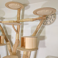Naturkratzbaum 4497 Kratzbaum Natur Holz Design 210 cm hoch Katzenbaum