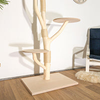 Naturkratzbaum 4511 Kratzbaum Natur Holz Design 200 cm hoch Katzenbaum