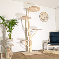 Naturkratzbaum 4511 Kratzbaum Natur Holz Design 200 cm hoch Katzenbaum