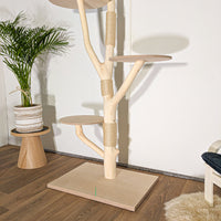 Naturkratzbaum 4511 Kratzbaum Natur Holz Design 200 cm hoch Katzenbaum