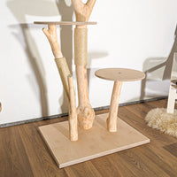 Naturkratzbaum 4514 Kratzbaum Natur Holz Design 170 cm hoch Katzenbaum