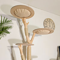 Naturkratzbaum 4514 Kratzbaum Natur Holz Design 170 cm hoch Katzenbaum