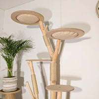 Naturkratzbaum 4514 Kratzbaum Natur Holz Design 170 cm hoch Katzenbaum