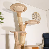 Naturkratzbaum 4518 Kratzbaum Natur Holz Design 175 cm hoch Katzenbaum