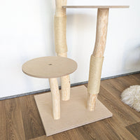 Naturkratzbaum 4561 Kratzbaum Natur Holz Design 175 cm hoch Katzenbaum