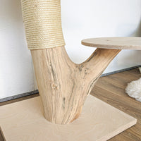 Naturkratzbaum 4562 Kratzbaum Natur Holz Design 104 cm hoch Katzenbaum