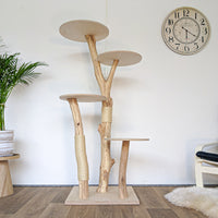 Naturkratzbaum 4563 Kratzbaum Natur Holz Design 163 cm hoch Katzenbaum