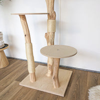 Naturkratzbaum 4563 Kratzbaum Natur Holz Design 163 cm hoch Katzenbaum