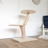 Naturkratzbaum 4564 Kratzbaum Natur Holz Design 95 cm hoch Katzenbaum