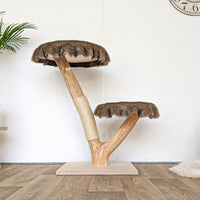 Naturkratzbaum 4566 Kratzbaum Natur Holz Design 103 cm hoch Katzenbaum
