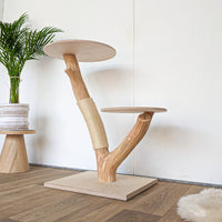 Naturkratzbaum 4566 Kratzbaum Natur Holz Design 103 cm hoch Katzenbaum