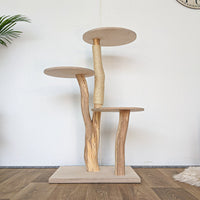 Naturkratzbaum 4568 Kratzbaum Natur Holz Design 114 cm hoch Katzenbaum