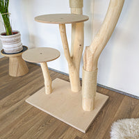Naturkratzbaum 4570 Kratzbaum Natur Holz Design 175 cm hoch Katzenbaum