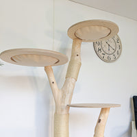 Naturkratzbaum 4572 Kratzbaum Natur Holz Design 175 cm hoch Katzenbaum