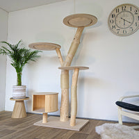 Naturkratzbaum 4572 Kratzbaum Natur Holz Design 175 cm hoch Katzenbaum