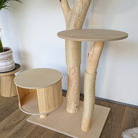 Naturkratzbaum 4572 Kratzbaum Natur Holz Design 175 cm hoch Katzenbaum