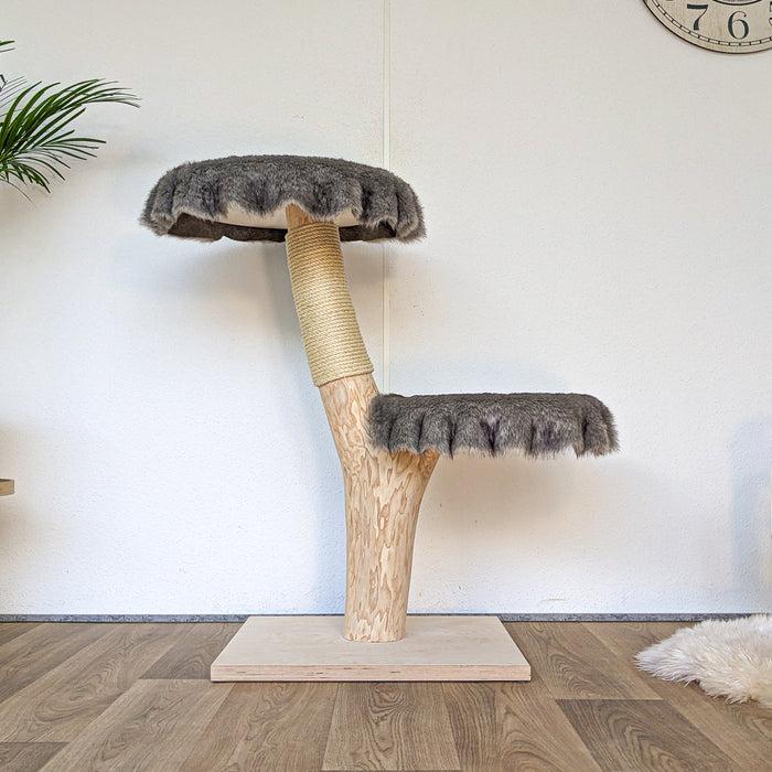 Naturkratzbaum 4573 Kratzbaum Natur Holz Design 105 cm hoch Katzenbaum