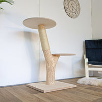 Naturkratzbaum 4573 Kratzbaum Natur Holz Design 105 cm hoch Katzenbaum