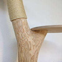 Naturkratzbaum 4573 Kratzbaum Natur Holz Design 105 cm hoch Katzenbaum