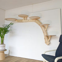 Wandkratzbaum 4574 Naturkratzbaum 225 cm Länge Kratzbaum Natur Holz Design
