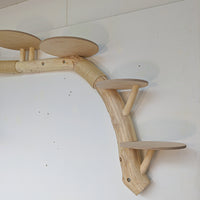 Wandkratzbaum 4574 Naturkratzbaum 225 cm Länge Kratzbaum Natur Holz Design