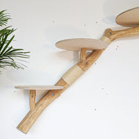 Wandkratzbaum 4575 Naturkratzbaum 190 cm Länge Kratzbaum Natur Holz Design