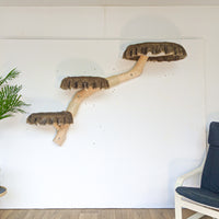 Wandkratzbaum 4576 Naturkratzbaum 162 cm Länge Kratzbaum Natur Holz Design