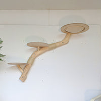 Wandkratzbaum 4576 Naturkratzbaum 162 cm Länge Kratzbaum Natur Holz Design