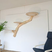 Wandkratzbaum 4576 Naturkratzbaum 162 cm Länge Kratzbaum Natur Holz Design