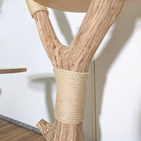 Naturkratzbaum 4577 Kratzbaum Natur Holz Design 140 cm hoch Katzenbaum