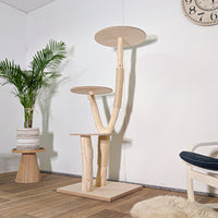 Naturkratzbaum 4579 Kratzbaum Natur Holz Design 150 cm hoch Katzenbaum